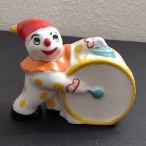 Vintage Hand Painted Ceramic Clown Bank